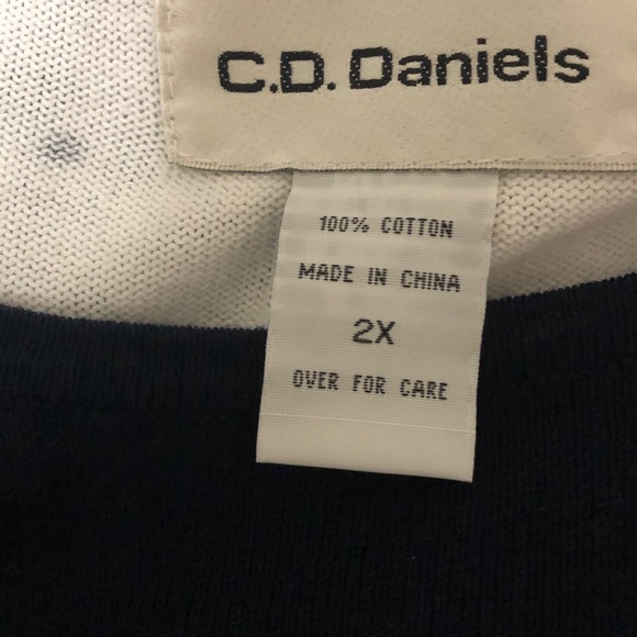 C.D. Daniels Nautical Twill Sweater 2X - Picture 3 of 3
